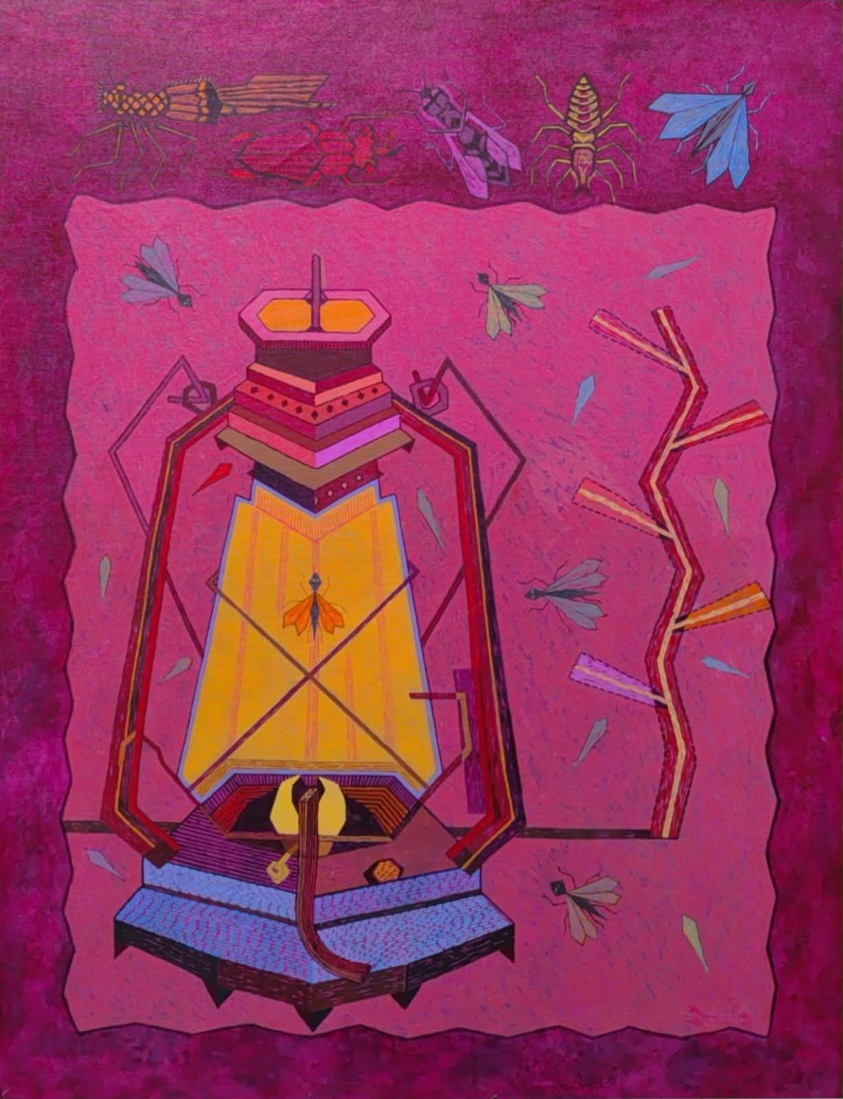 Lamp and insects