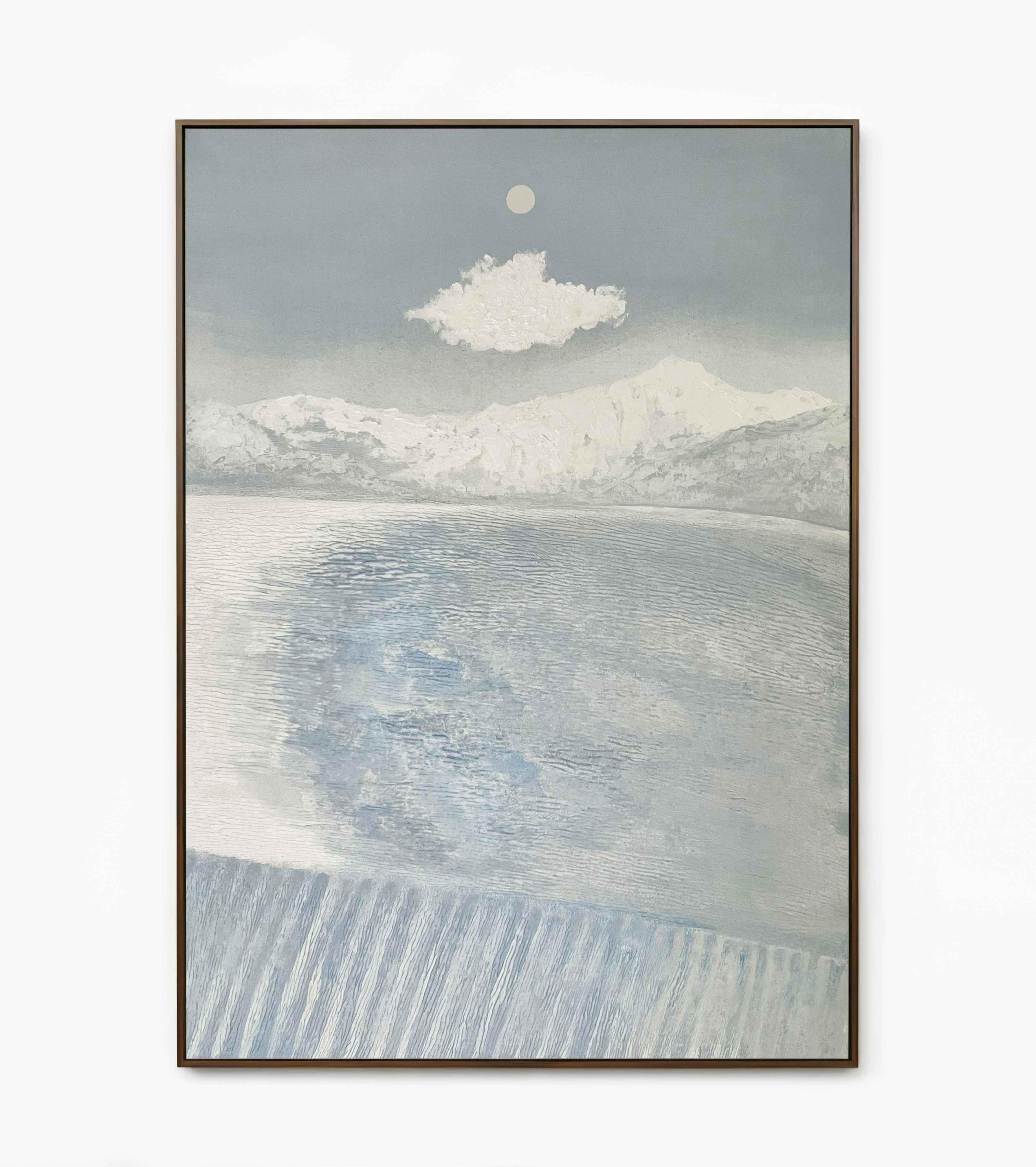A Cloud with the Mountains in High Key