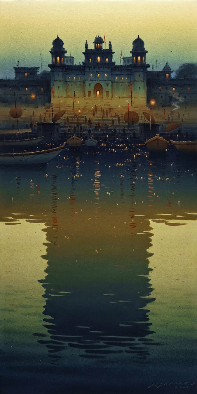 Symmetrical Fortress Silhouette