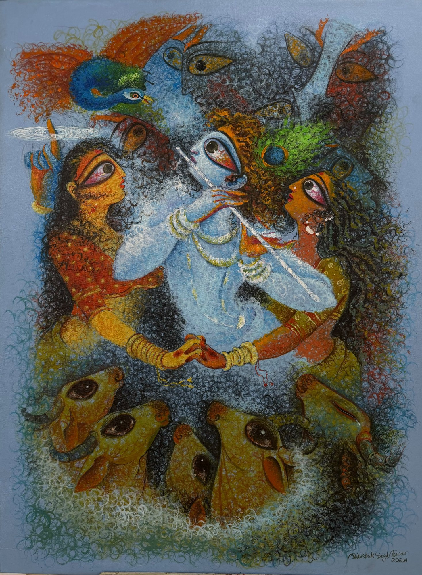 Krishna Resides in Her Heart