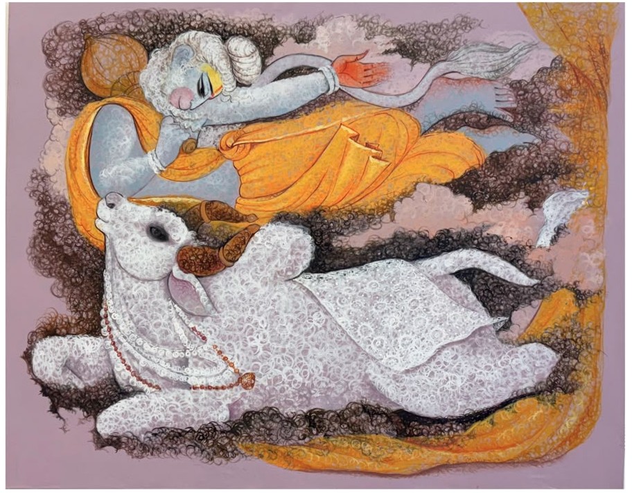 Hanuman with Nandi