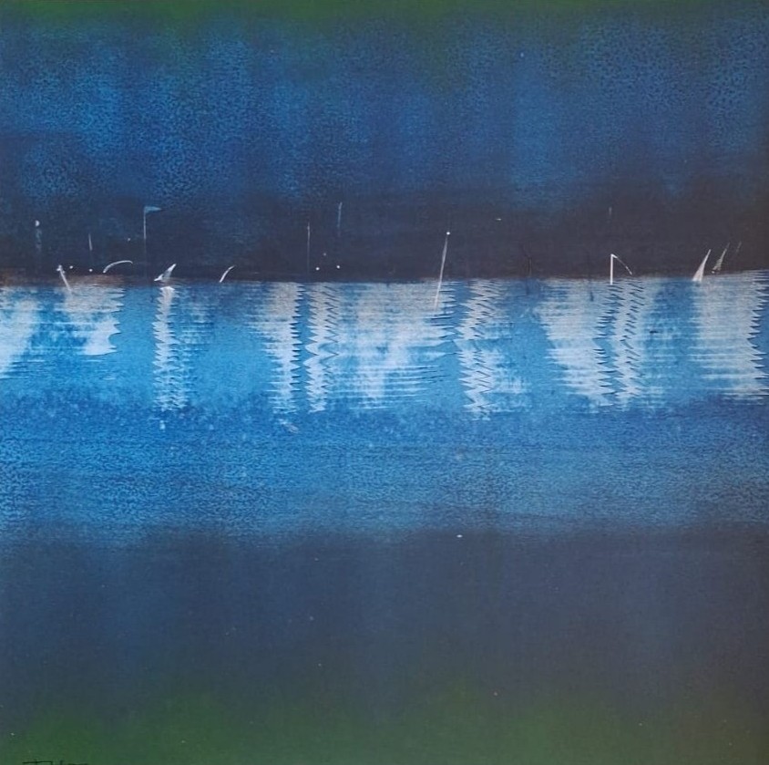 Deep Blue Reflection